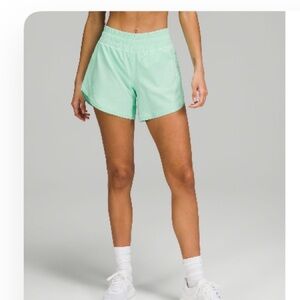 Lululemon track that shorts wild mint size 8